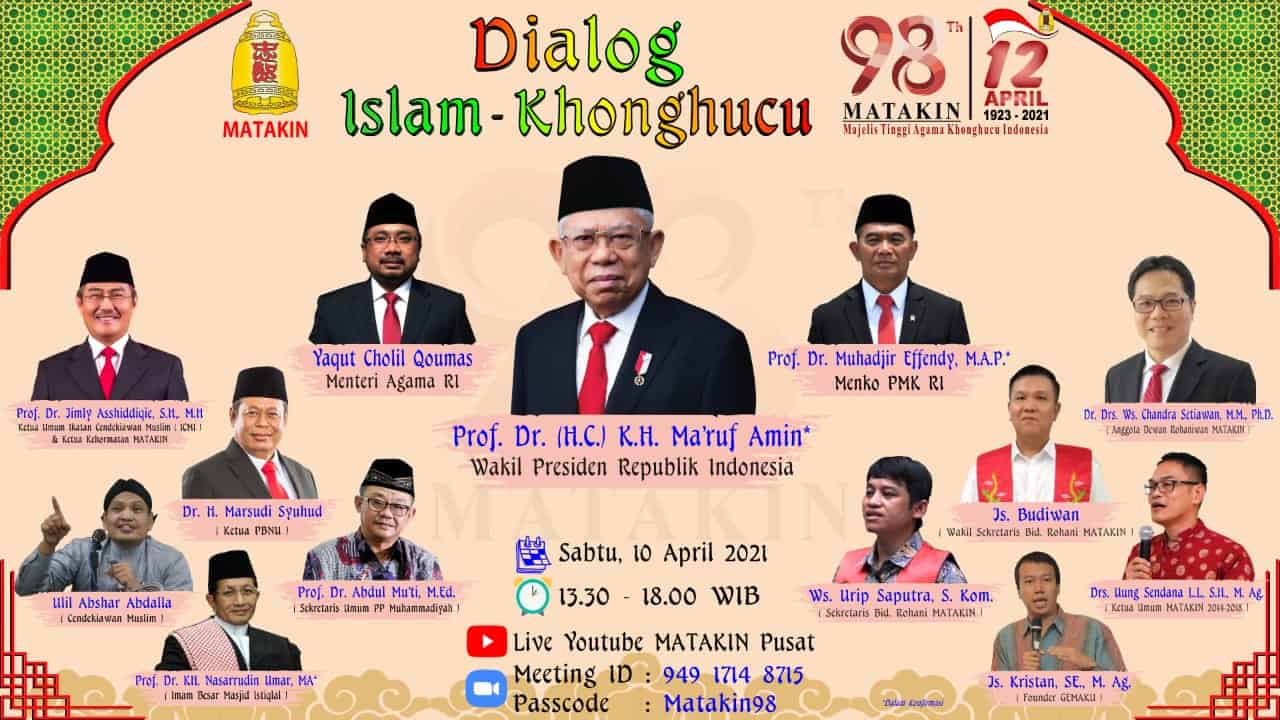 HUT Ke-98, Majelis Tinggi Agama Khonghucu Indonesia (MATAKIN) Selenggarakan Diskusi Islam dan Konghuchu
