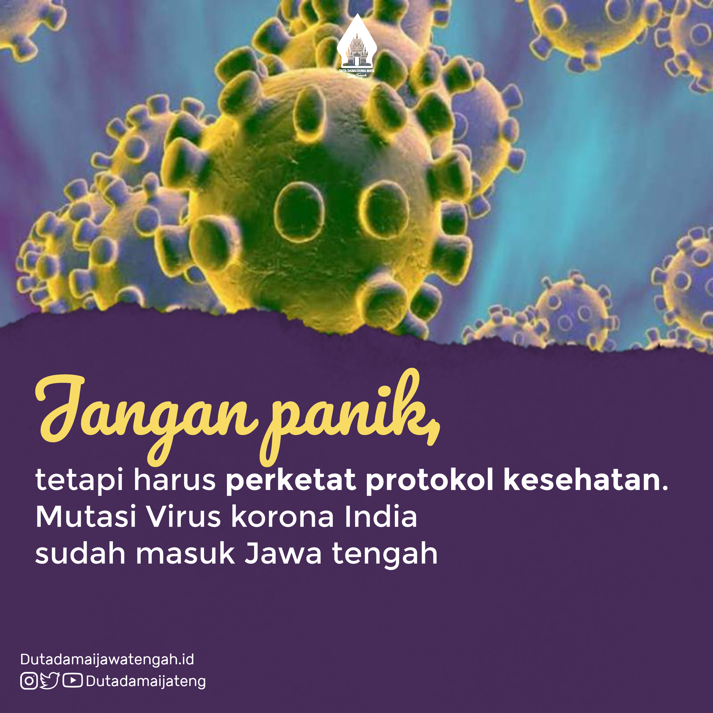 Jangan Panik, Walau Mutasi Virus Korona India Sudah Masuk ke Indonesia