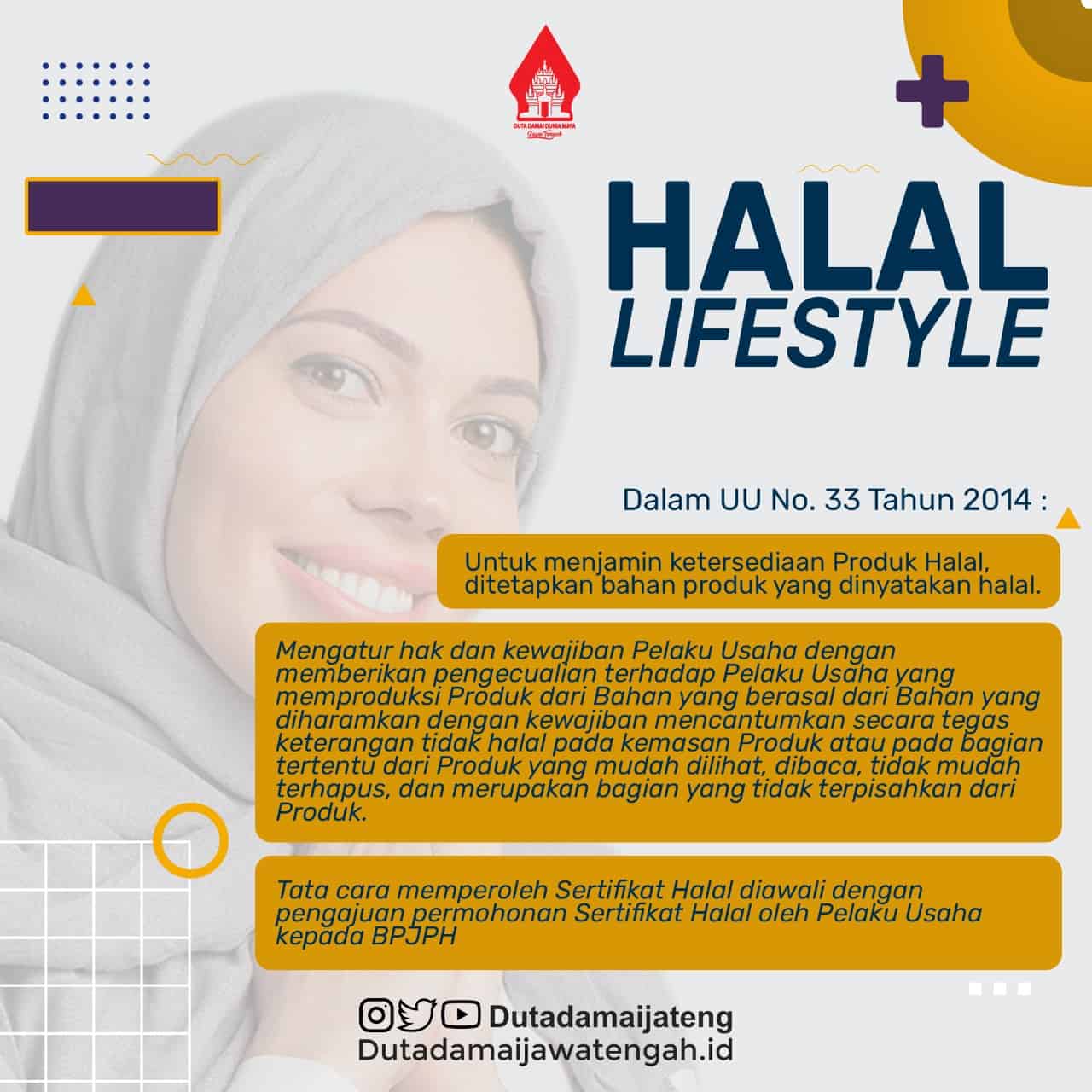 Halal Life style, Menjawab Tantangan Generasi Milenial Muslim di Era Disrupsi dan Globalisasi Terhadap Cara Berpakaian dan Berpikir: Your Appearance Is What You Mindset