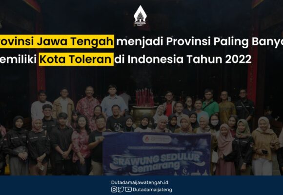 Provinsi Jawa Tengah menjadi Provinsi Paling Banyak Memiliki Kota Toleran di Indonesia Tahun 2022